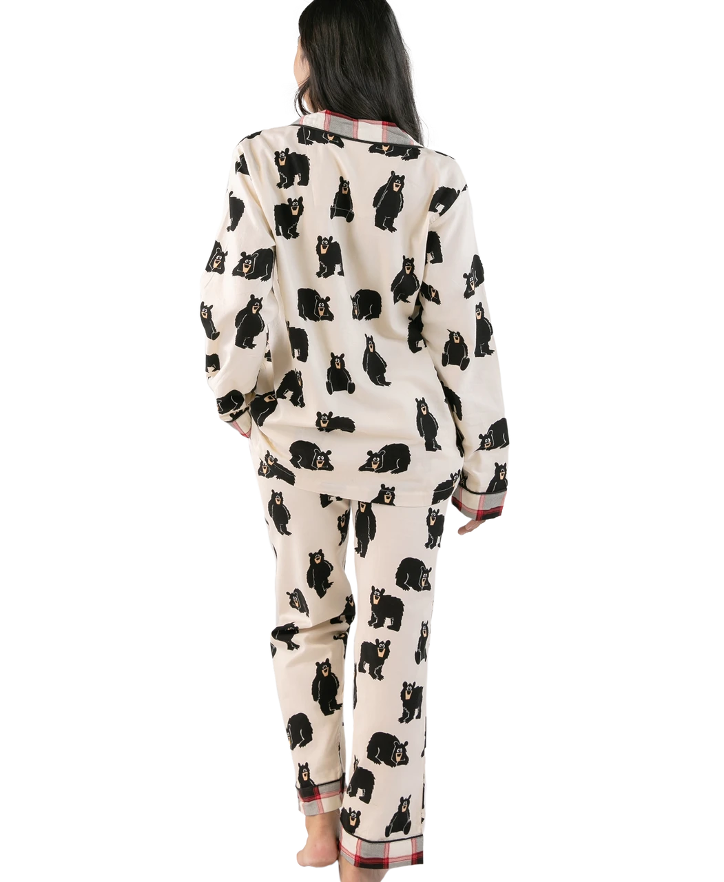 Family Bear Women's Button Down Pajama Set 2 Family Bear Women's Button Down Pajama Set - Image 2