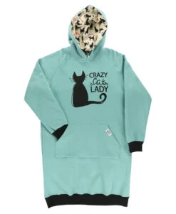 Crazy Cat Lady Sleep Hoodie -Lazyone Shop SHD414 AMZ FL1F01 01685.1697038651