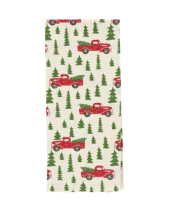 Red Truck Tea Towel Two Pack -Lazyone Shop TEA856 WEB FL1B01 87026.1697036926