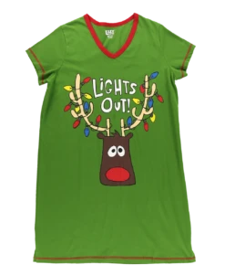 Lights Out Women's V-Neck Nightshirt 7 Lights Out Women's V-Neck Nightshirt -Lazyone Shop VNS394 WEB FL1F01 18064.1697036717