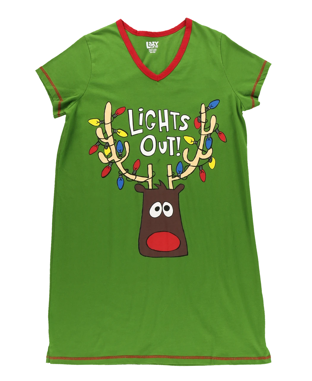 Lights Out Women's V-Neck Nightshirt 3 Lights Out Women's V-Neck Nightshirt - Image 3