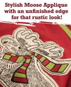 Moosletoe Kid's Long Sleeve PJ's 10 Moosletoe Kid's Long Sleeve PJ's -Lazyone Shop applique 09866.1697032483